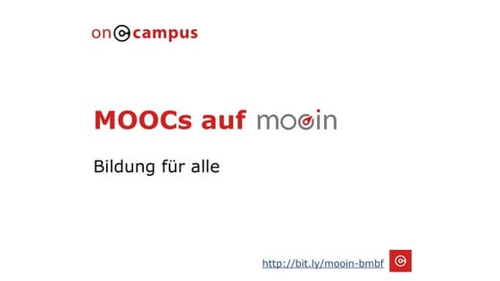 MOOCs auf mooin: Bildung für alle