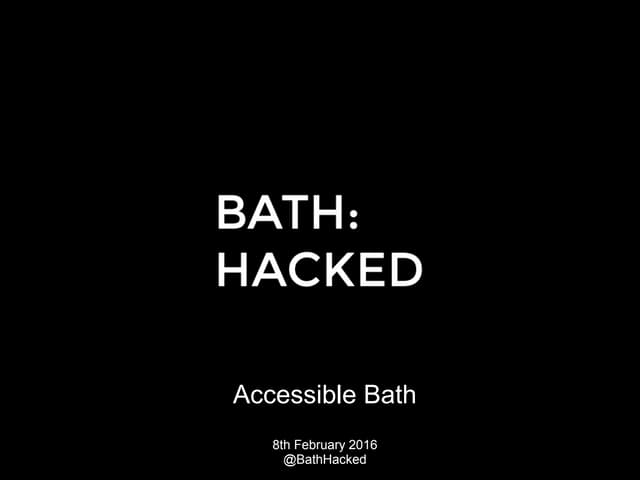 Accessible Bath Training