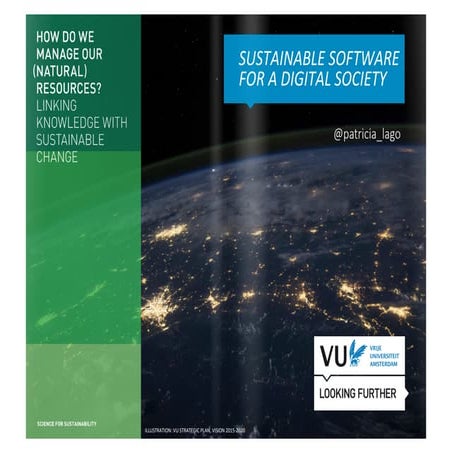 Sustainable Software for a Digital Society