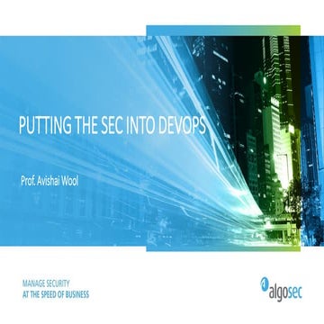 Putting the Sec into DevOps