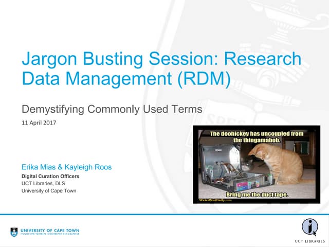 RDM Jargon Busting Session: Demystifying Commonly Used Terms | PPT