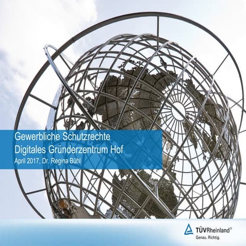 Gewerbliche Schutzrechte für Gründer