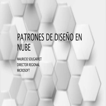 2017 04-22 - mst - curso patrones de diseño en nube