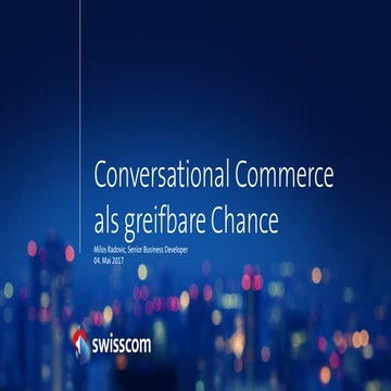 Conversational Commerce als Chance für den Detailhandel?