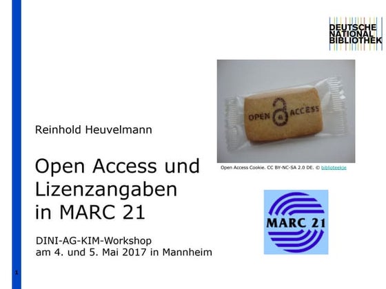 Open Access und Lizenzangaben in MARC 21 - Update