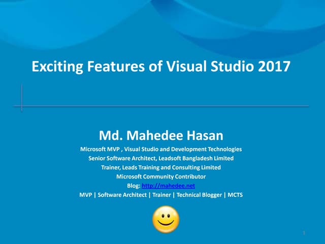 Exciting features in visual studio 2017