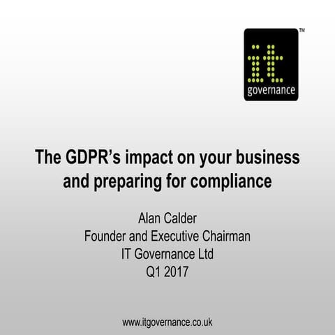 The GDPR’s impact on your business and preparing for compliance