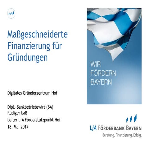 Finanzierung fuer Gruender