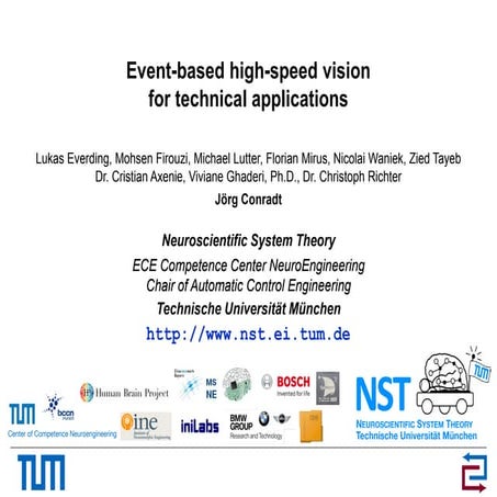 Neuro vision: Prof. Conradt @ Digital Product School of UnternehmerTUM
