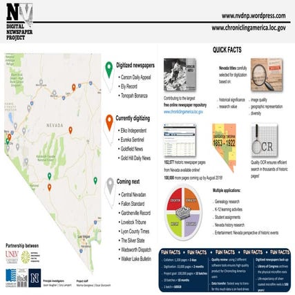 NDNP Poster for the Genealogy Fair in Las Vegas, NV (June 2017) 