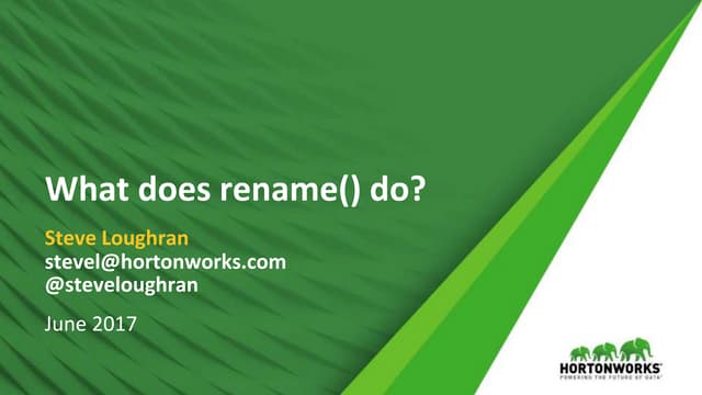What does rename() do?