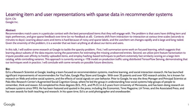 2017 10-10 (netflix ml platform meetup) learning item and user representation...