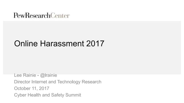 Online Harassment 2017