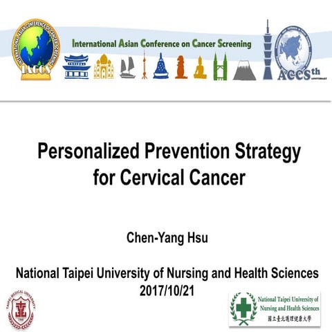 20171021 Personalized Prevention Strategy for Cervical Cancer | PDF