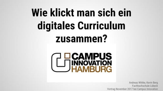 Wie klickt man sich ein digitales Curriculum zusammen?