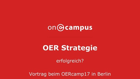 oncampus OER Strategie