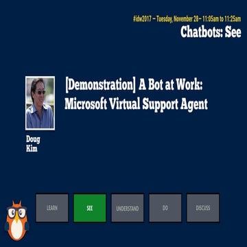 A Bot At Work: Microsoft Virtual Support Agent with Doug Kim