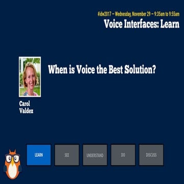 When Is Voice The Best Choice? with Carol Valdez
