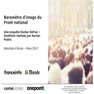 Baromètre 2017 d'image du Front Nat...