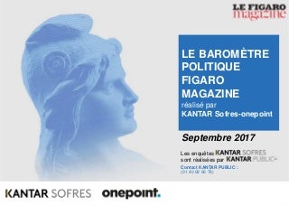 Baromètre politique (septembre 2017) : le couple exécutif en forte baisse