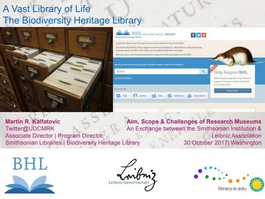 A Vast Library of Life: The Biodiversity Heritage Library