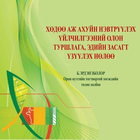 "Хөдөө аж ахуйн нэвтрүүлэх үйлчилгээний олон улсын туршлага, эдийн засагт үзүүлэх нөлөө" илтгэл