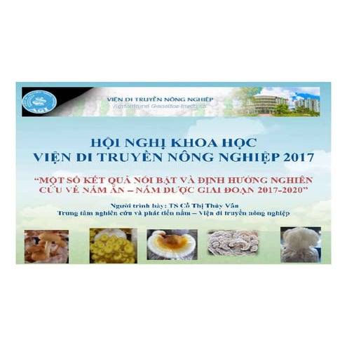 2017. TS Cồ Thị Thuỳ Vân. Một số kết quả nổi bật và định hướng nghiên cứu về ...