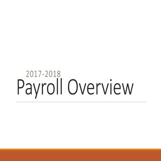 2017-18 Payroll Overview
