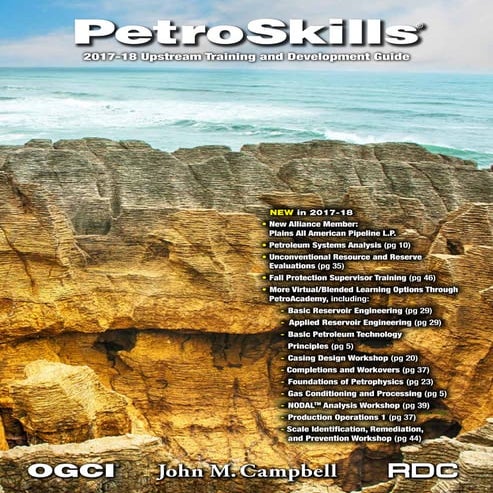 2017-18 PetroSkills Upstream Catalog