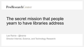 The secret mission that people yearn to have libraries address