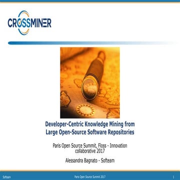 Paris Open Source Summit, Floss - Innovation collaborative 2017 Alessandra Ba...