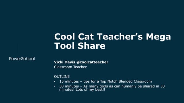 Mega edtech tool Share - Vicki Davis #iste17