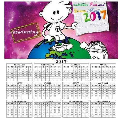 2017 calendar Fun and Games Math