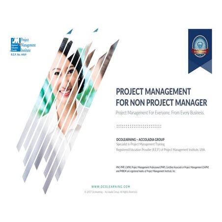 2017 - 2018 | E-Brochure | Project Management for Non Project Managers | PMNP...