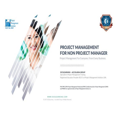 2017 | E-Brochure | Project Management for Non Project Manager - PMNPM (2 Day...