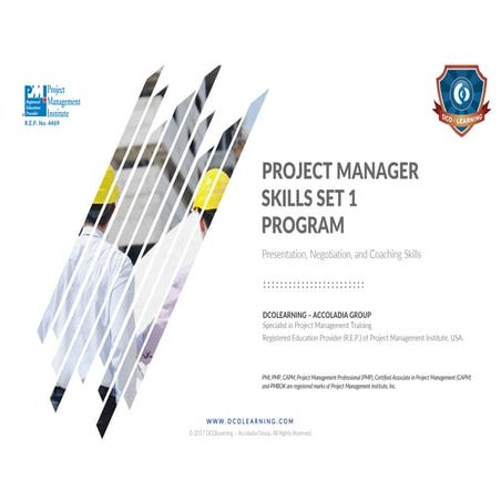 2017 | E-Brochure | Project Manager Skills - Set 1 | Project Management Train...