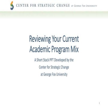 2017   short stack - reviewing your current academic programs