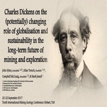 Globalisation & sustainability in mining - Sykes et al - Sep 2017 - Centre for Exploration Targeting