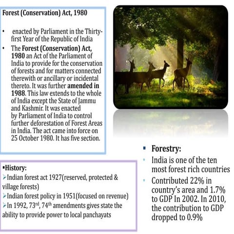 forest conservation act 1980