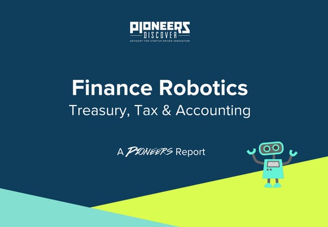 A Pioneers Report: Finance Robotics