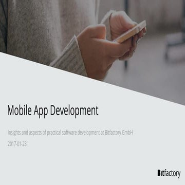 Mobile App Development Lecture | PPT | Free Download