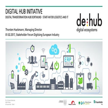 Digital Hub Logistics Dortmund as Cluster Upgrade