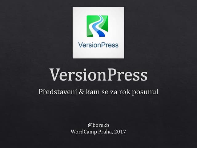 VersionPress: představení & kam se za rok posunul
