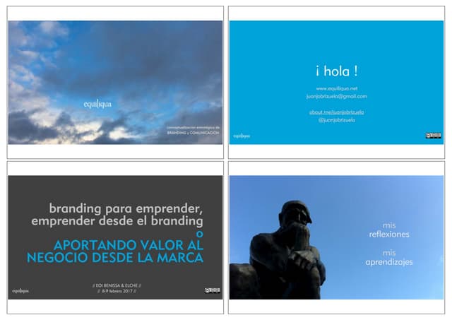 Taller "Branding para emprender. Emprender desde el Branding" por Juanjo Brizuela