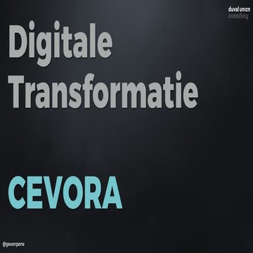 Digitale Transformatie bij cevora