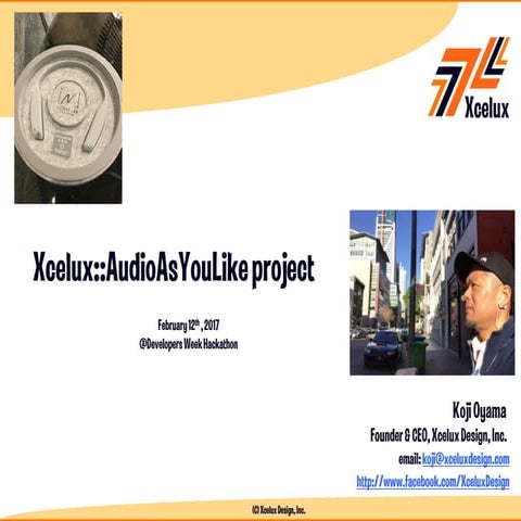 DevelopersWeek 2017 Hackathon Sony FLP Short Pitch