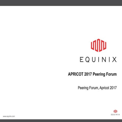 Peering Forum: Personals Track