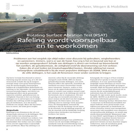 TRENDANALYSE IN ASFALTWAPENING Roadmesh in vergelijking met gangbare ...