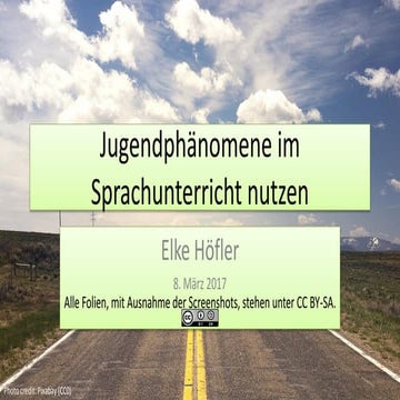 Jugendphänomene im Sprachunterricht nutzen