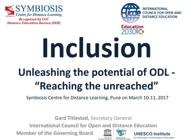 Inclusion - reaching the unreached
